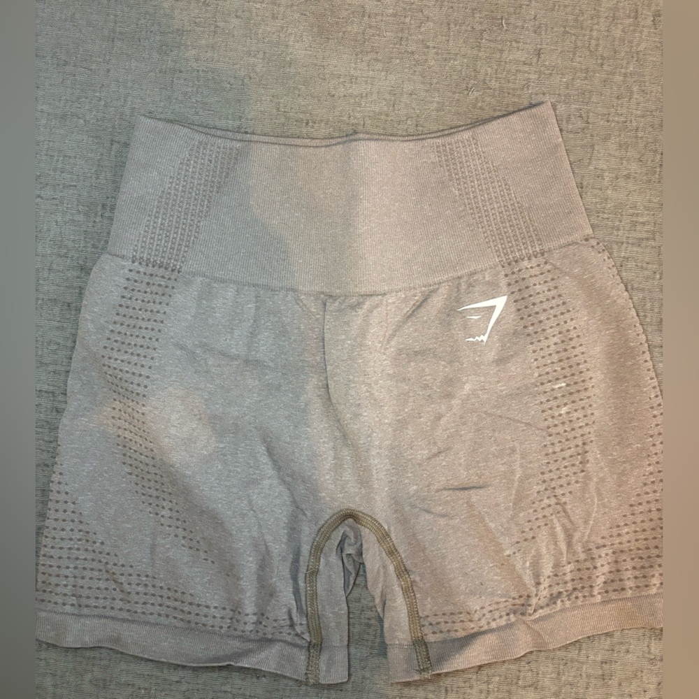 Gymshark small shorts, small bleaching stain, only noticeable with flash